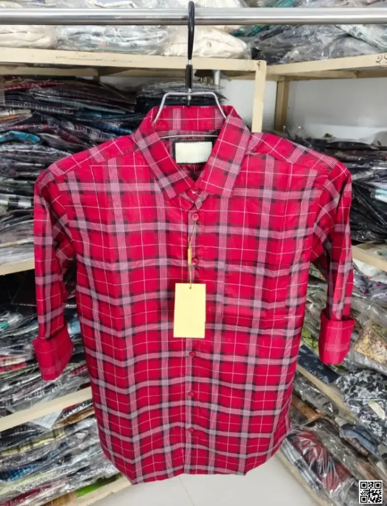 "Upgrade Your Style with a Classic Cotton Full-Sleeve Check Shirt"